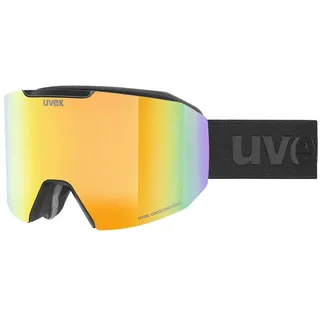 Uvex Evidnt Attract S Skibrille Für Damen - Black Matt / Black Matt - Mirror Rainbow Contrastview Green Clear/CAT3+Yellow Clear/CAT1