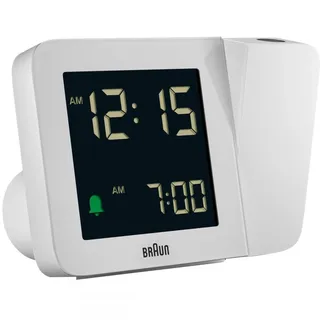 Braun BC15, Tisch, Analoge Uhr, Rechteck, Weiß, Zeit, LCD - Weiß