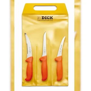 Friedr. Dick Dick ErgoGrip Messerset 3-tlg. 15 cm/13 cm/10 cm Orange