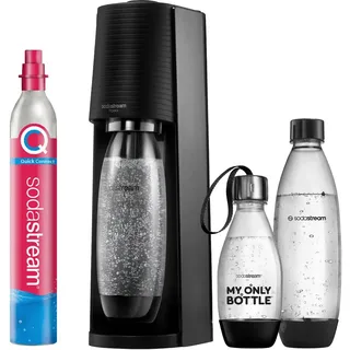 Sodastream Terra black + PET-Flasche 0,5 l + 2 PET-Flaschen 1 l + Zylinder