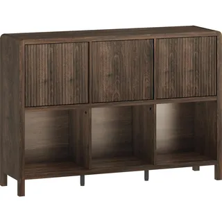[en.casa] Sideboard Lukkodso 77x110x30 cm Walnussoptik