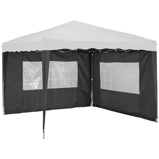 KONIFERA Pavillonseitenteil »Faltpavillon« mit 2 Fenster, grau