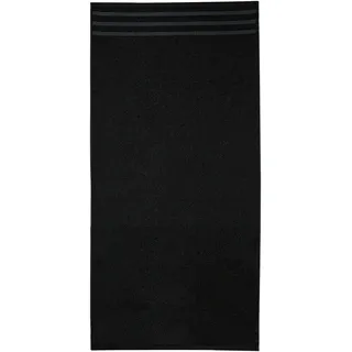 Kleine Wolke Duschtuch "Royal, 1 Stück (70/140 cm)" Uni Farben, mit Bordüre, weich, auch in verschiedenen Sets erhältlich, schwarz