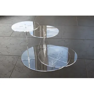 Tortenständer Rund Tortenetagere Acryl Etagere Hochzeit 3 Etagen Acrylglas Ø 20 25 30cm