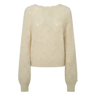 Pepe Jeans für Damen. PL702231 Helen Wickel-Pullover off-white (M), Weiß, Lässig, Polyamid