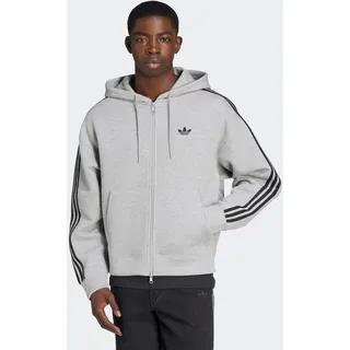 adidas Originals Kapuzensweatshirt »SPACER HOODIE«, mit Reißverschluss, lockere Oversize-Passform, grau