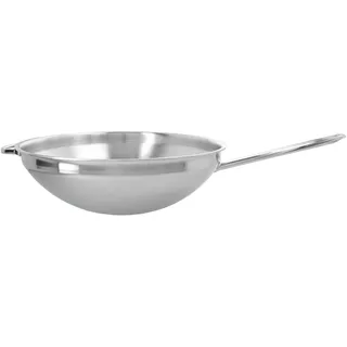 Demeyere Apollo 7 Wok - flacher Boden 36 cm, 18/10 Edelstahl