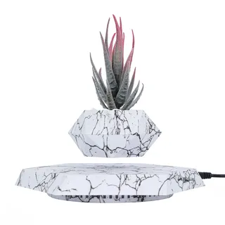 YISUIPU Schwebende Pflanztöpfe Schwimmender hängender Übertopf für kleine Pflanzen Erhöhen Sie Ihre Raumebene mit dem schwimmenden Pflanztopf - Atemberaubende Dekoration für Zuhause und Büro (Weiß)