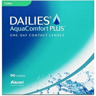 Alcon DAILIES Aqua Comfort Plus Toric, 90er Pack Tageslinsen--.25-8.8-14.4--.75-180