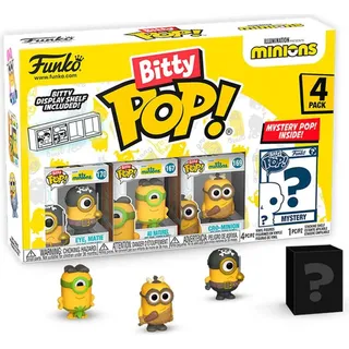 Funko Bitty Pop! Minions 4er Set Eye Matie 2,5 cm