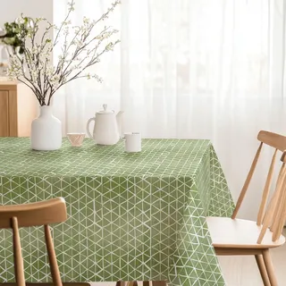 Martina Home Harzbeschichtete Tischdecke Cervia, 220 x 140 cm, Grün
