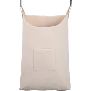 GORISEN Wäschesammler, Wäschekorb, Türhängung Wäschesack mit Haken (Beige, 65 Liter)