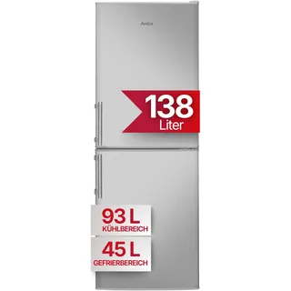 Amica KGC384 111 E Kühl-Gefrierkombination (138 l, 1480 mm hoch, Silber)