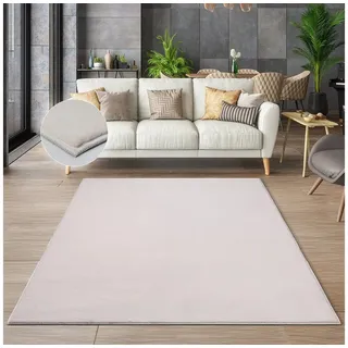 The CarPET Cosy – Kuscheliger Fellteppich, Weich & Elegant, Waschbar und Für Fußbodenheizung Geeignet, Öko-Tex Zertifiziert, Hochwertiger Kunstfell Teppich, Beige, 200 x 280 cm
