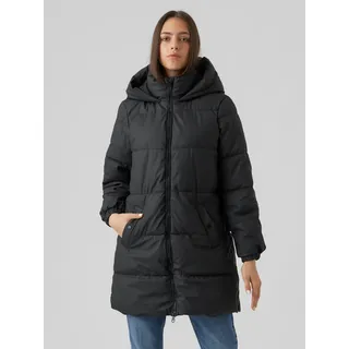Vero Moda Steppmantel "VMGRETAFIE 3/4 COATED JACKET NOOS", schwarz