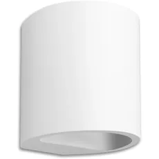 Integral LED Larissa Indoor Decorative Paintable Plaster Up & Down Wall Light – Requires 1x G9 LED Bulb (Sold separately) – Match Your Interior, Ideal for Bedroom, Living Room, Hallways & Offices