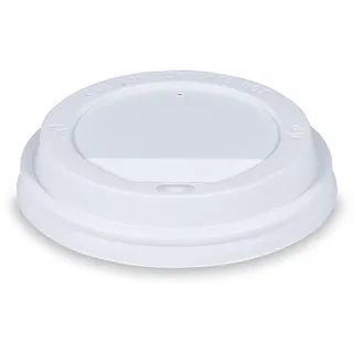 Domdeckel weiß für Pappbecher WX-762.. WX-766.. WX-768.. mit 90 mm O, 100 Stk.
