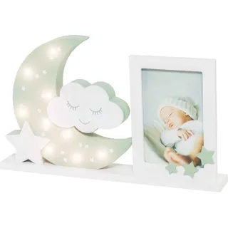 Fotorahmen mit LED-Licht Moonlight oliv / Dooky