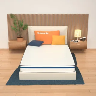miasuite i sogni italiani Matratze 140x200 Höhe 14 cm - Memory Foam, Milbenhemmend, Hypoallergen | Soft