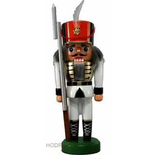 Nussknacker Soldat weiß 21cm NEU Nußknacker Figur Erzgebirge Weihnachtsfigur