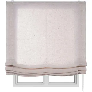 Storesdeco Raffrollos Ekrü, 150 cm x 250 cm , Beige , Kunststoff , Uni , Rechteckig , 150x250 cm , Ce , Heimtextilien, Vorhänge, Rollos
