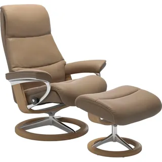 Stressless Stressless® Fußhocker »View« mit Signature Base,Gestell Eiche, braun