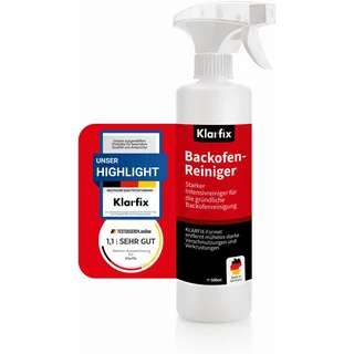 Backofenreiniger 500 ml – backofenreiniger extra stark gegen Fett & Verkrustungen | Oven Cleaner für Backofen, Grill, Herd & Ceranfeld | Ceranfeldreiniger für Emaille & Edelstahl | Made in Germany