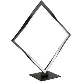 Globo Led-Tischleuchte , Opal, Schwarz , Metall, Kunststoff , 14x44.5x42 cm , Wippschalter , Lampen & Leuchten, Innenbeleuchtung, Tischlampen