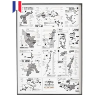 Poster – Französische Weingläser – 50 x 70 cm