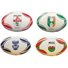 Gioco International Country Themed Rugby Balls, Irland (Mehrfarbig), 38