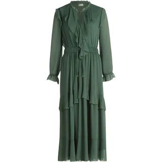 Cocktailkleid VERA MONT "Cocktailkleid mit Volant", Damen, Gr. 34, EURO, grün (evening grün), Obermaterial: 100% Polyester PES., Kleider Cocktailkleid
