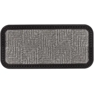 Astra Fußmatte »Border Star 2« rechteckig 8 mm Höhe Schmutzfangmatte, In -und Outdoor geeignet, silberfarben