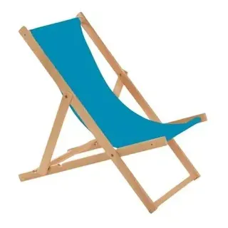 Liegestuhl türkis klappbar aus Holz - Klappstuhl Klappliege Sonnenstuhl Strandstuhl Holzklappstuhl Sonnenstuhl Gartenliege - Türkis