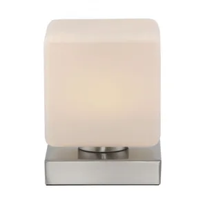 LED Tischlampe dimmbar Touch Glas in Stahl 16 cm 5 W Tischleuchte blendarm