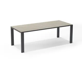 Auszugstisch Etna Delta anthrazit - 222/282 x 95 cm Dekton marmorio