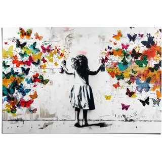 Reinders! Reinders "Wolke von Schmetterlingen", Kinderzimmer - mehrfarbig), - 150 gr. Papier - Street Art - 91,5x61 cm, farbe bild(er): mehrfarbig