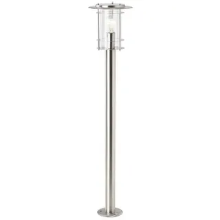 Brilliant Außenstandleuchte Edelstahl H:100cm Ø:9cm 1x E27 max. 40W silber