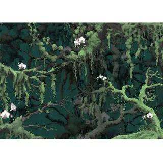 KOMAR Vliestapete Orch-Idee 350 x 250 cm« lila