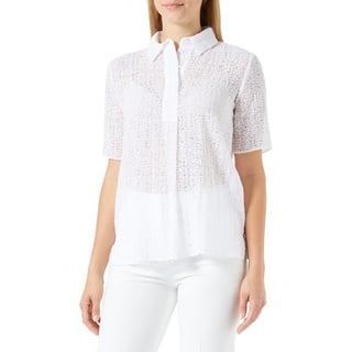 GERRY WEBER Edition Damen 860075-66442 Bluse, weiß/weiß, 42