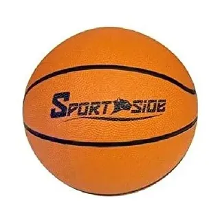 SPORTSIDE - Basketball - Ball Game - Basketball - Basketball - Size 7 - Sports Accessory - 046585 - Orange - Rubber - 24 cm - Sports Article