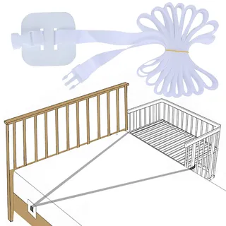 Sinwind Gurt für Babybett, Beistellbett Befestigung, Gurt für Boxspringbetten, Fester Gurt für Kinderbett, Beistellbett Baby Boxspringbett Gurt