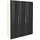 Drehtürenschrank Level by fresh to go 150 x 216 x 58 cm Weiß/Grau