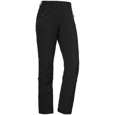 Schöffel Damen Pants Engadin Zip Off Hose, schwarz (Black), 19