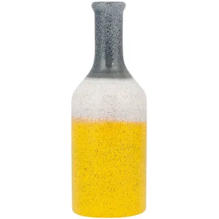 Beliani Dekovase LARNACA Steinzeug 36 cm Bunt