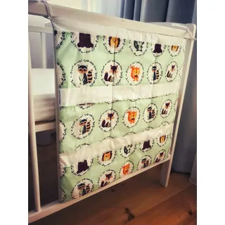 Bettasche Spielzeugtasche Babybetttasche Windelntasche für Kinderbett Baby NEU