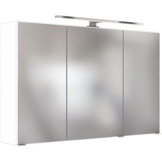 Held Spiegelschrank , Metall , 6 Fächer , 100x66x20 cm , Made in Germany , Typenauswahl, individuell planbar , Badezimmer, Badmöbelsets & -serien, Badmöbelserien