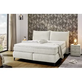 Jockenhöfer Boxspringbett Hacienda 180 x 200 cm Stoff Beige