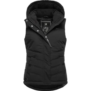 Steppweste RAGWEAR "Steppweste Hesty", Damen, Gr. M, schwarz (schwarz22), Obermaterial: 100% Polyester PES.  Futter: 100% Polyester PES. 100% Polyester PES., Westen Steppweste
