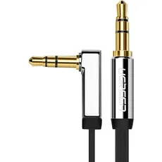 Ugreen flat cable AUX audio cable 3.5 mm mini jack 5m silver (10729) (5 m), Audio Kabel