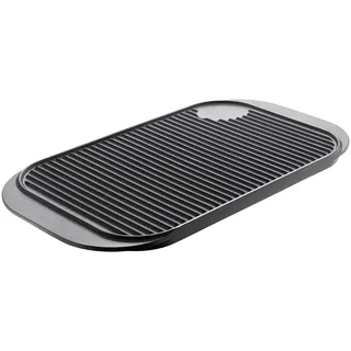 Berndes 034120 Eisenguss Grillplatte, 48,5 x 26,5 cm, schwarz